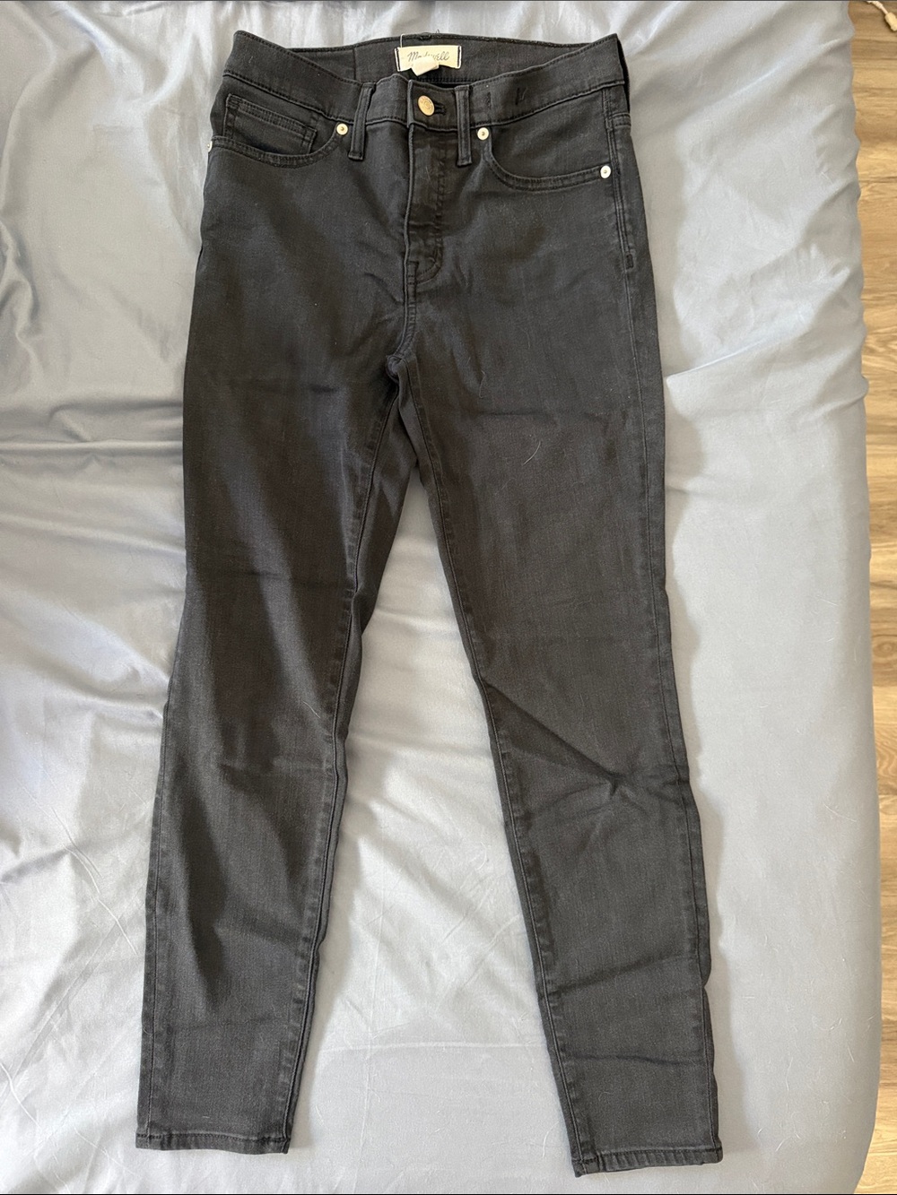 Madewell 9in Midrise Skinny Jeans - Black denim